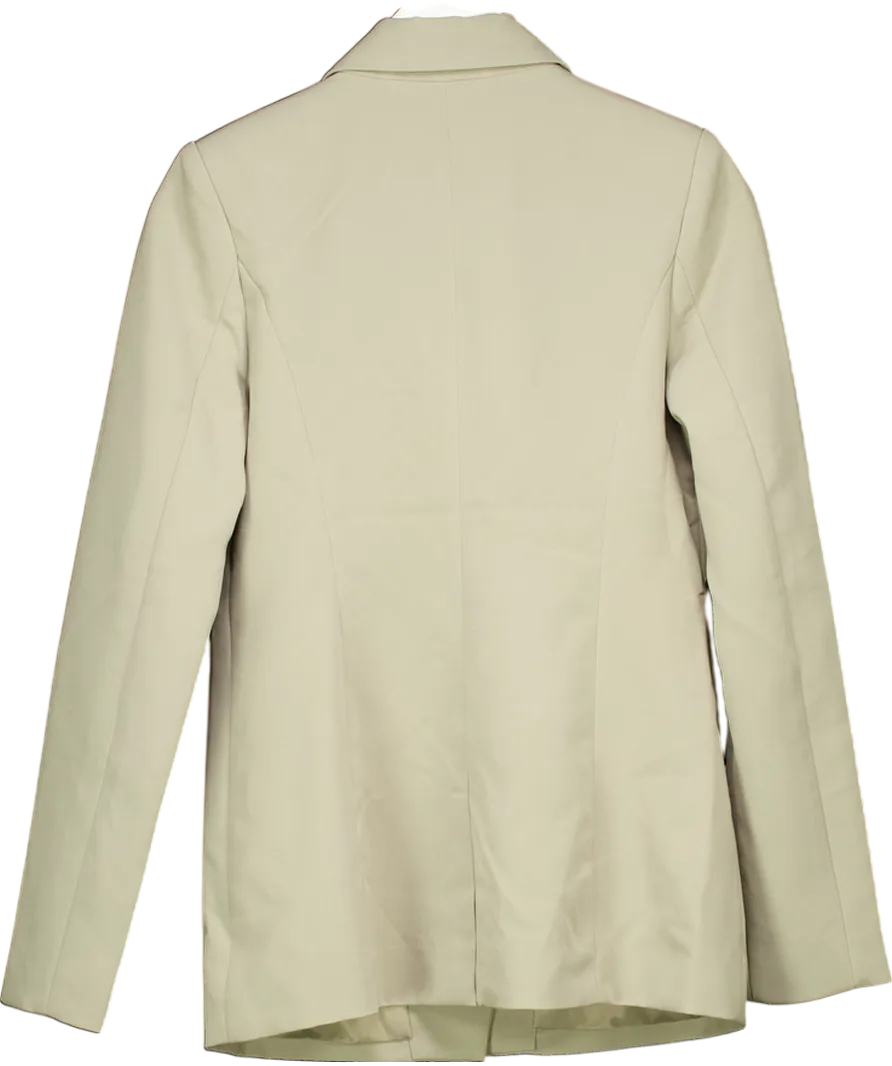 4th & Reckless Green Olive Tailored Asymmetric Blazer- Bianca UK 6