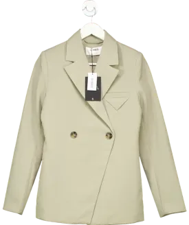4th & Reckless Green Olive Tailored Asymmetric Blazer- Bianca UK 6