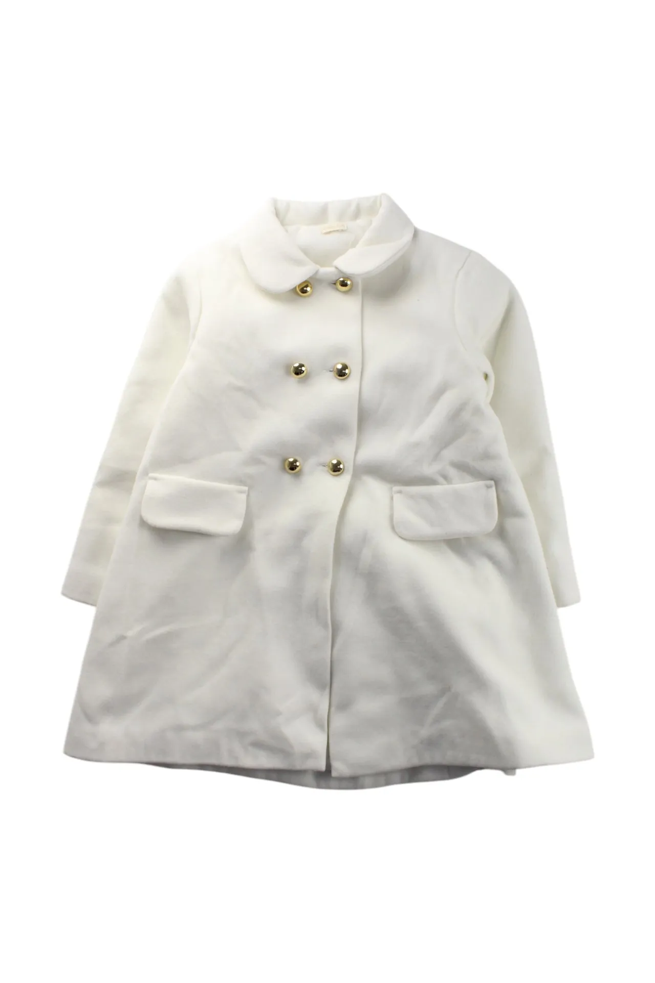 Baby Lai Double-Breasted Coat, Size 6T