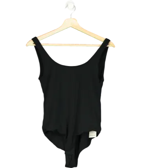 Club L Black Cross Halter Neck Tailored Sleeveless Blazer Top UK S