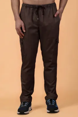 Dark Brown Checked Cargo
