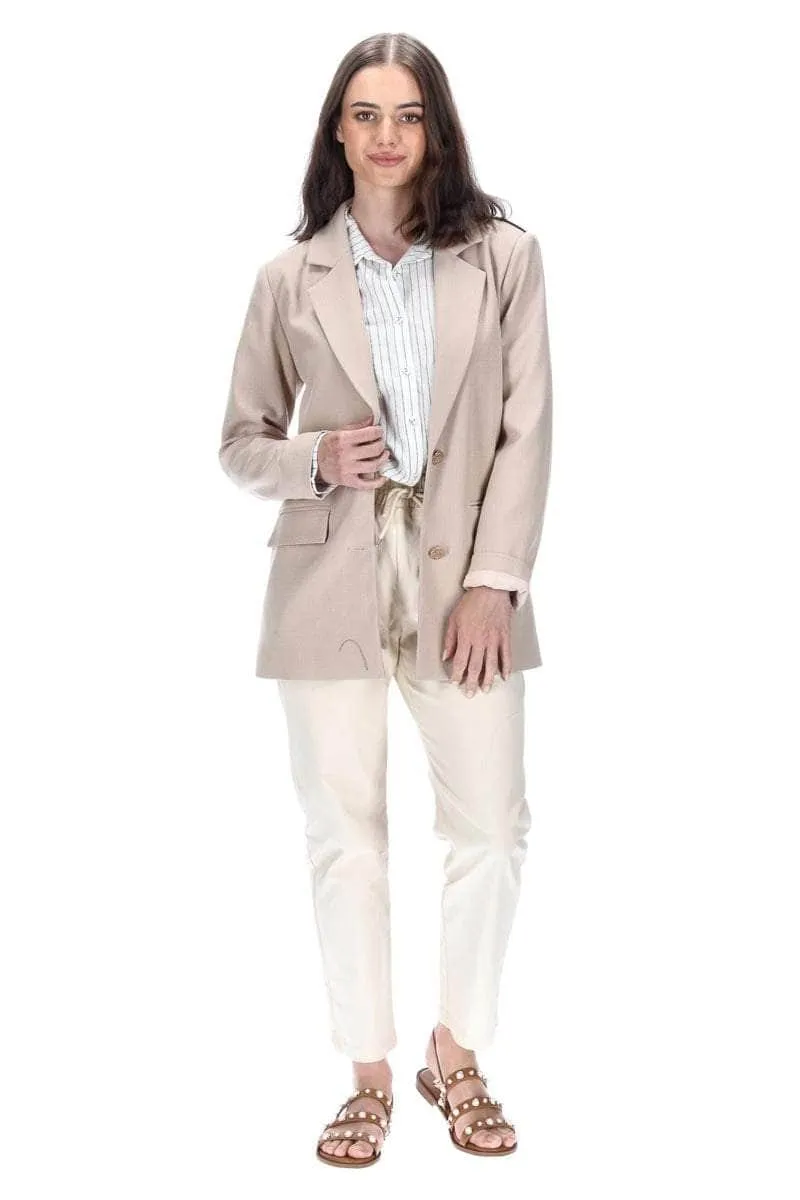 Emery Tailored Blazer Beige