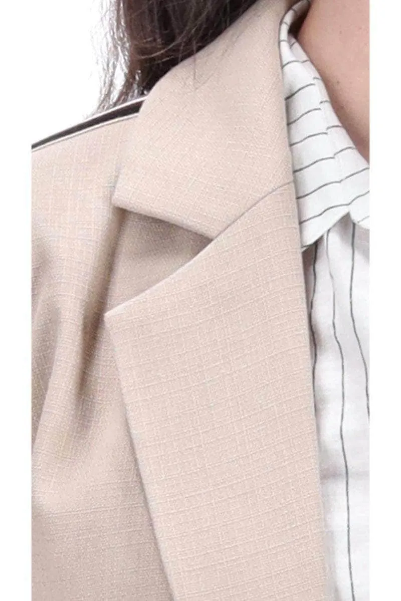 Emery Tailored Blazer Beige