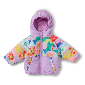 Halcyon Nights Kids Puffer Jacket - Rainbow Valley