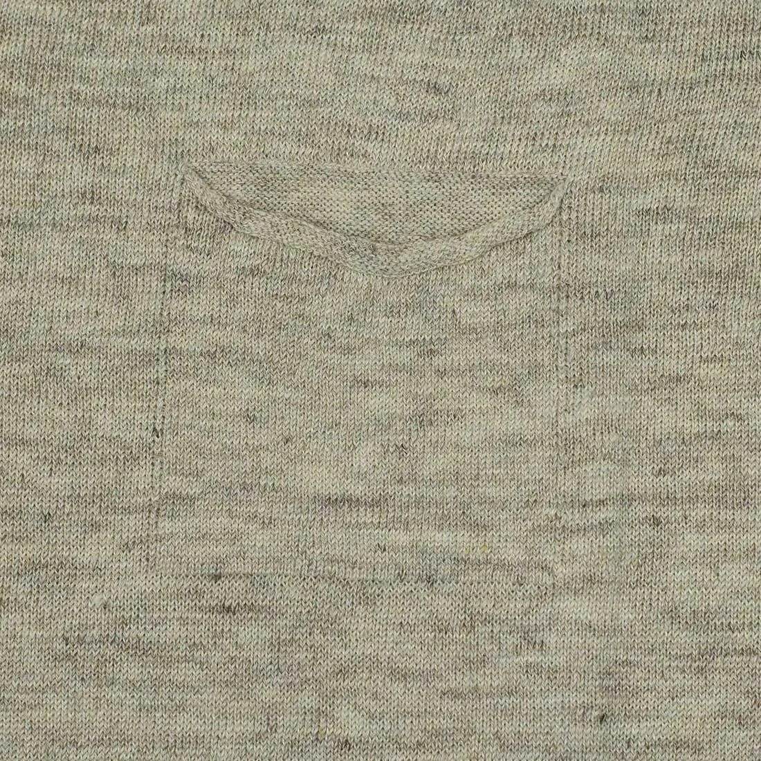 Knit short sleeve henley tee, natural linen (restock)