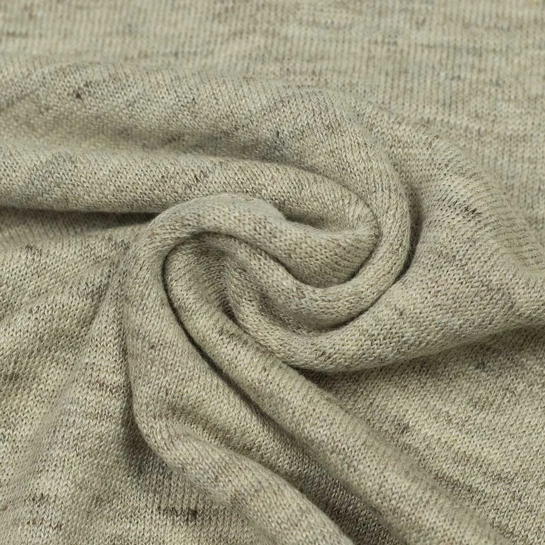 Knit short sleeve henley tee, natural linen (restock)