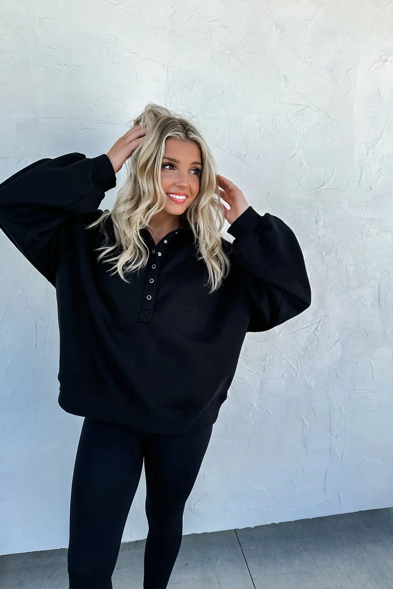 Laid Back Snap Button Pullover FINAL SALE