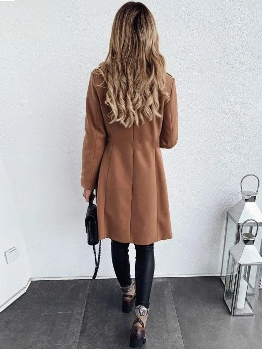Long Sleeve Double Breasted Coat