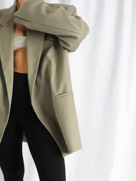 Oversized Olive/Khaki Tailored Blazer