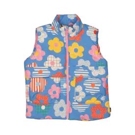 Rock Your Baby Padded Vest With Lining - Happy Flowers