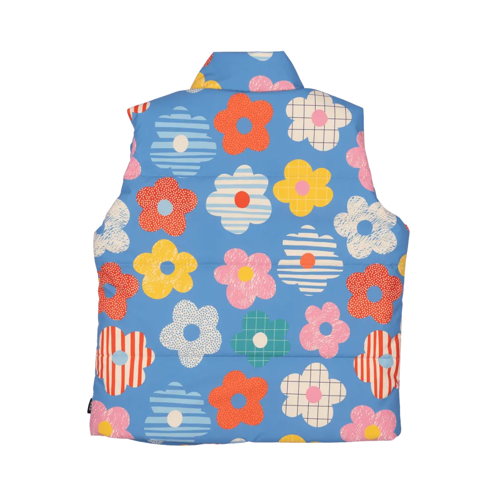 Rock Your Baby Padded Vest With Lining - Happy Flowers