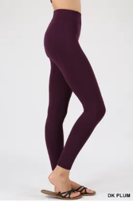 Seamless Fleece Leggings - Available in Dark Plum