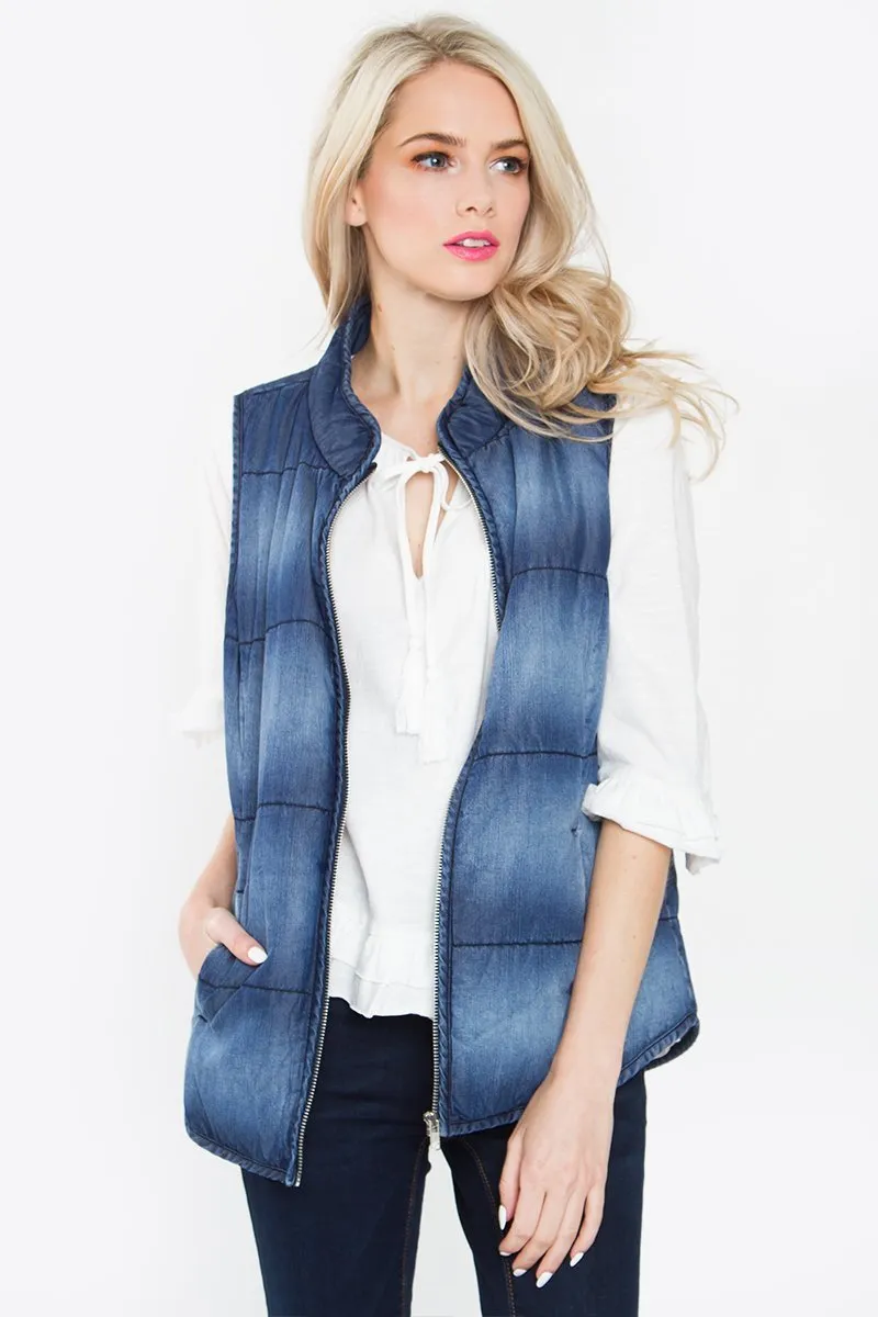 Stacy Chambray Vest