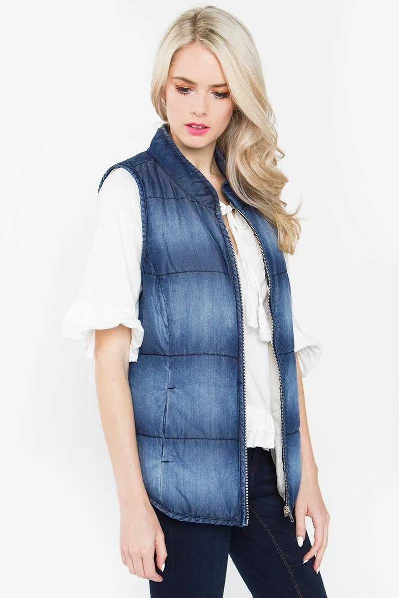 Stacy Chambray Vest