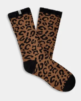 UGG Josephine Fleece Lined Sock, Cedar Leopard