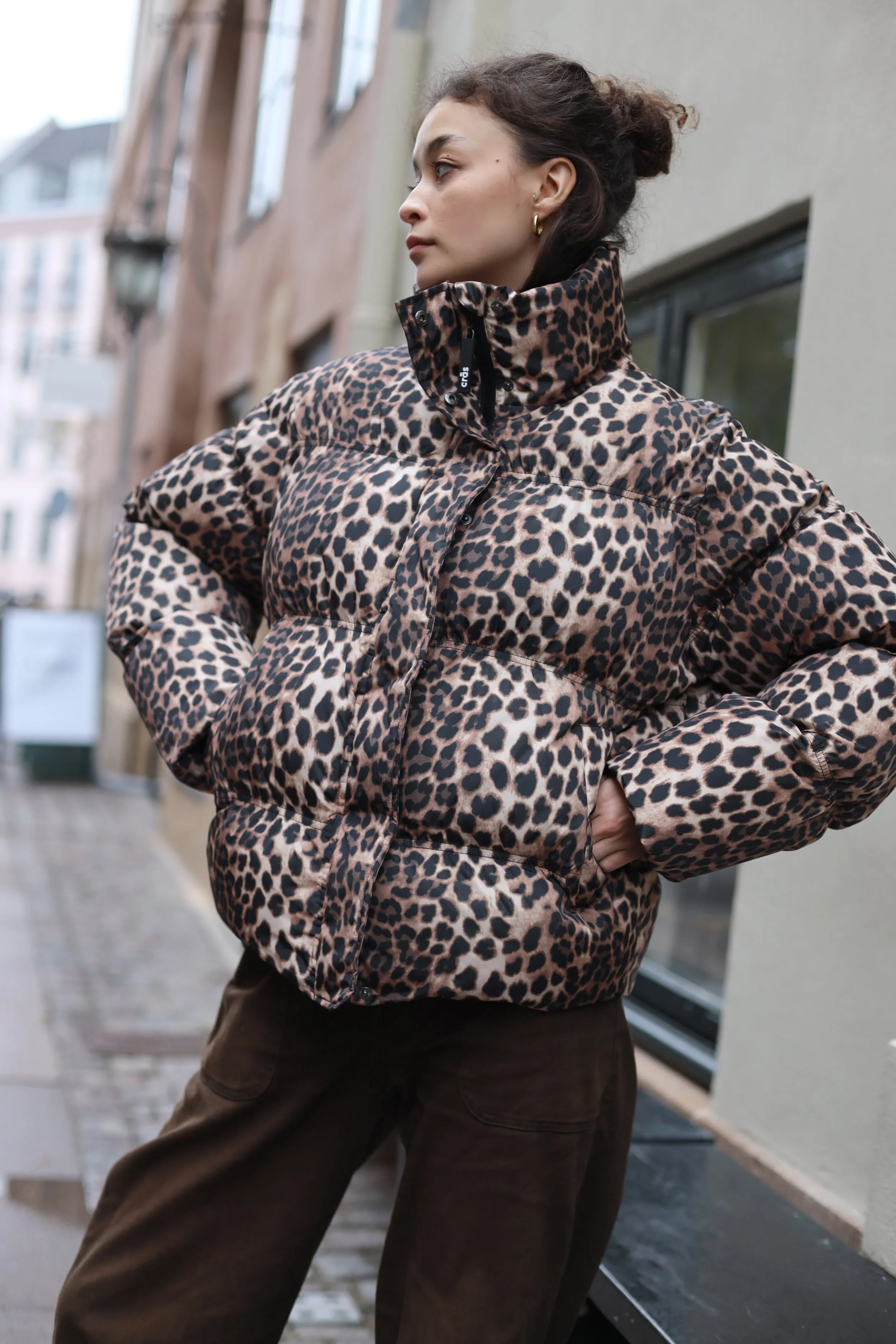Valenciacras Puffer Jacket - Leo Tanned